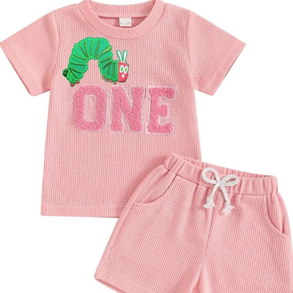 Girl First Birthday The Very Hungry Caterpillar Outfit Clothes Shirt Shorts